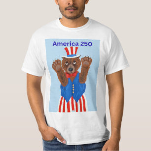 Camiseta Urso Tio Sam América 250