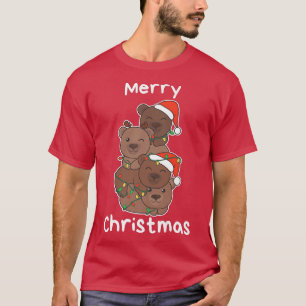 Camiseta Urso-Urso-Justo De Árvores De Natal