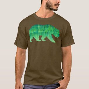 Camiseta Urso urso-pardo, motif animal, floresta selvagem
