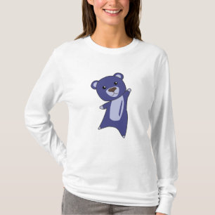 Camiseta Urso Urso Urso Pequeno Urso Azul Fundinho Para