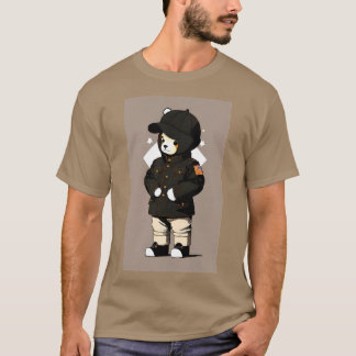 Camiseta urso-usa