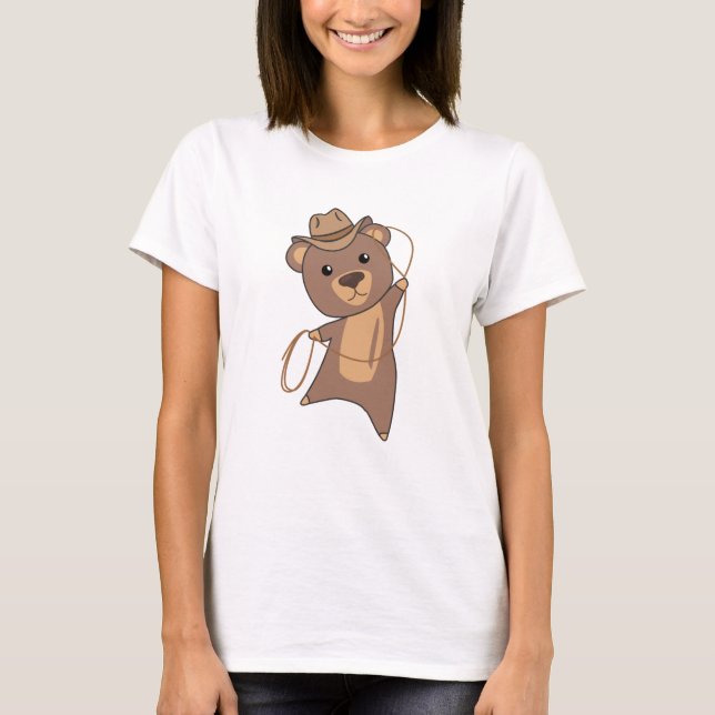 Camiseta Urso-Vaca-Vaca-Vaca-Vaca-Laço Ocidental (Frente)