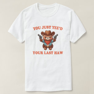 Camiseta Urso Vaqueiro Engraçado
