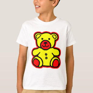 Camiseta Urso Vermelho Amarelo 2 O Zazzle MUSEUM Opresente