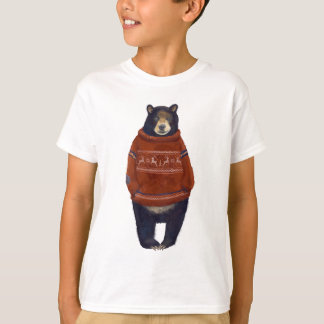 Camiseta Urso vermelho da camisola da rena