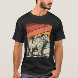 Camiseta Urso Vintage - Urso Gráfico Grizzly Ursos Gift Cri