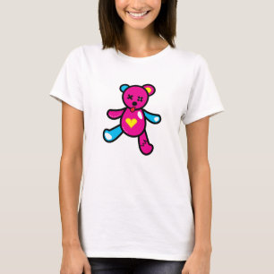Camiseta Urso vívido rosa