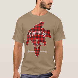 Camiseta Urso Xadrez Vermelho, Xadrez Vermelha Mãe