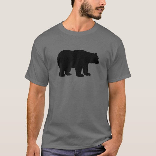 Camiseta Urso - Zoologi Animal Marrom Grizzly Engraçado e B (Frente)