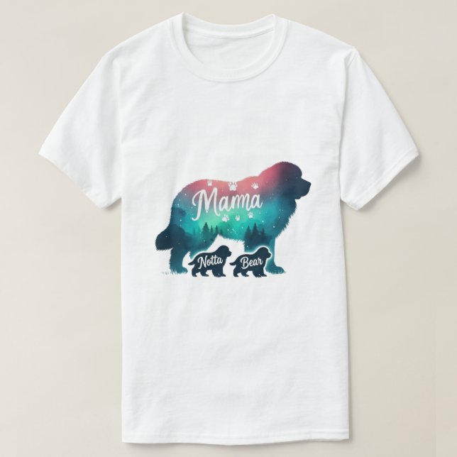 Camiseta Ursoa-Mãe e Filhotes (Frente do Design)
