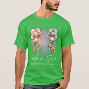 Camiseta Ursos Balões Grande Irmão Pode Esperar Sexo