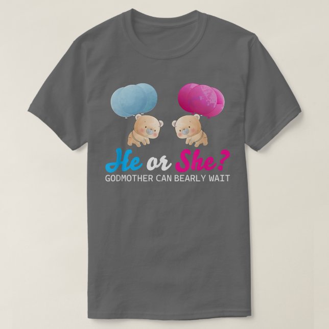 Camiseta Ursos Balões Madrinhas Madrinhas Podem Esperar Sex (Frente do Design)