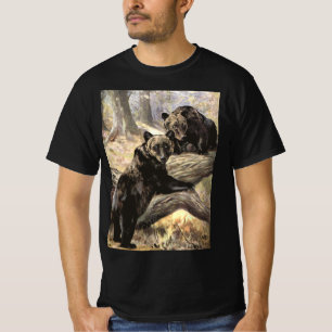 Camiseta Ursos Cinzentos por CE Swan, Animais da Floresta V