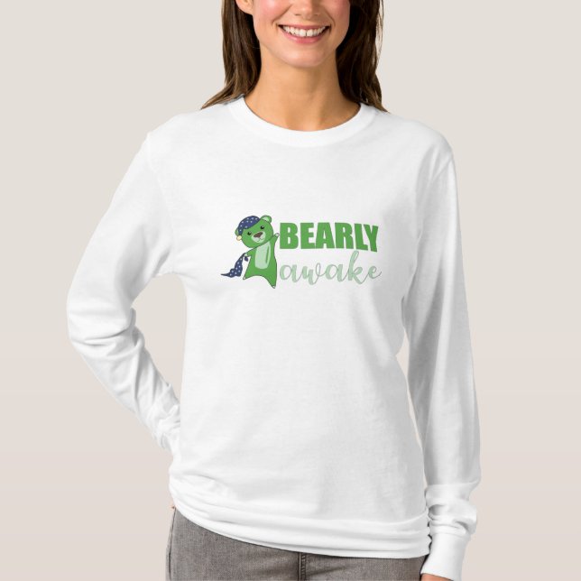 Camiseta Ursos de Acorda Brancos com Sono (Frente)