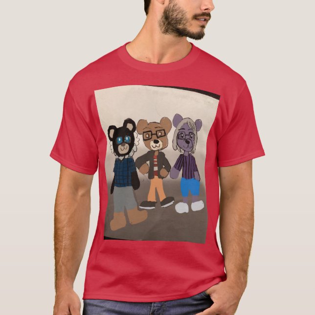 Camiseta Ursos de manhã tomando café da manhã diário (Frente)