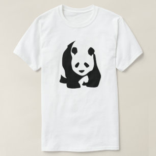 Camiseta Ursos de panda, Bearish, Cubs, preto e branco