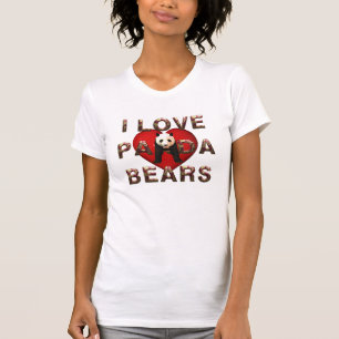 Camiseta Ursos de panda do T