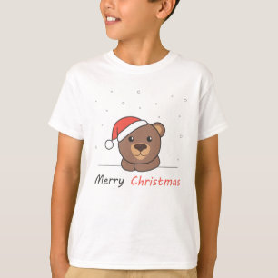 Camiseta Ursos de Porcos de Inverno para Neve de Natal