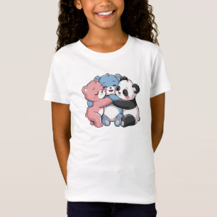 Camiseta Ursos de Teddy Bonitos com Panda