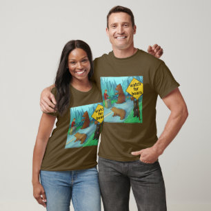 Camiseta Ursos Engraçados Com Relógios Cartoon De Rick Lond