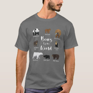 Camiseta Ursos Engraçados Do Amante de os animais Do Urso M