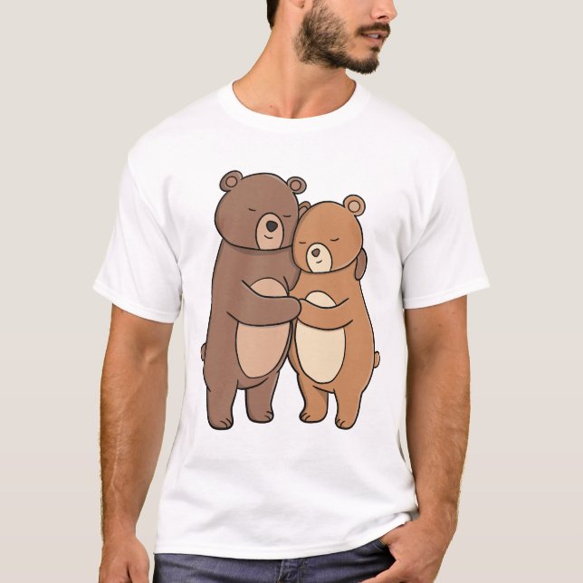 Camiseta Ursos Fofos e Carinhosos (Frente)