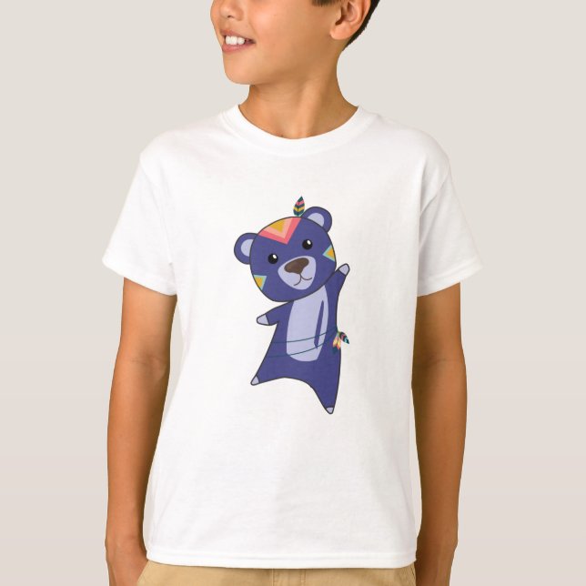 Camiseta Ursos Índios Ursos Pisando Ursinho (Frente)