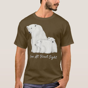 Camiseta Ursos Polares Apaixonados Em Animais Do Círculo Ár