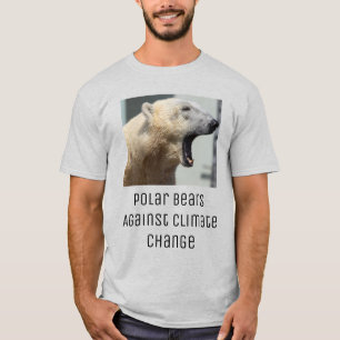 Camiseta Ursos Polares Contra Mudanças Climáticas