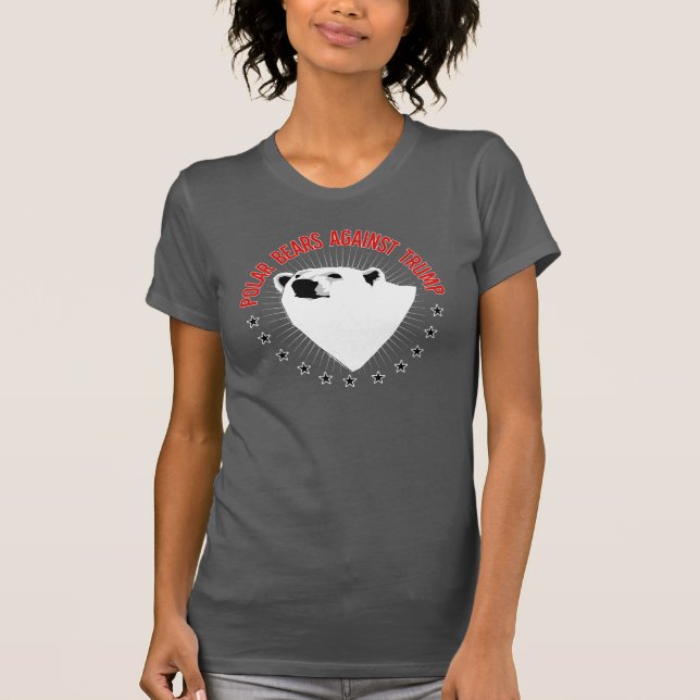 Camiseta Ursos Polares Contra Trump (Frente)