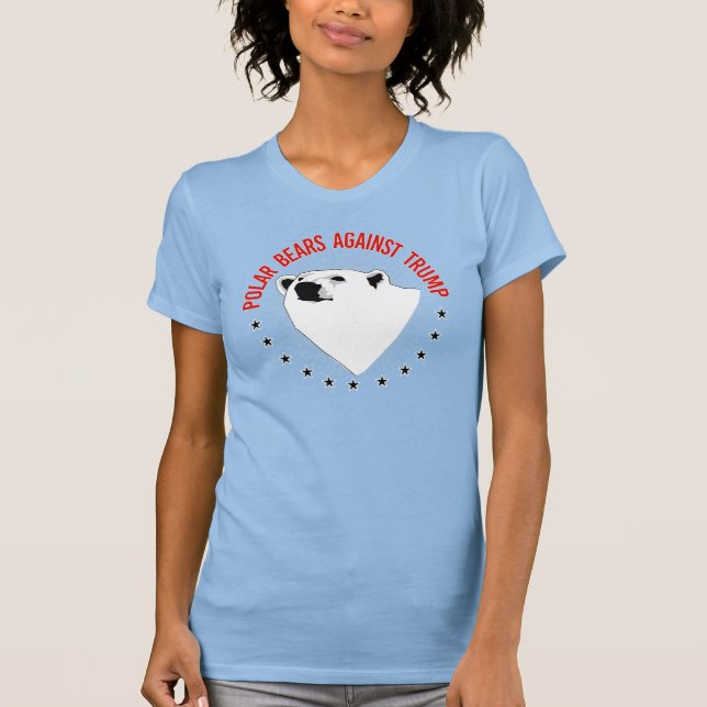 Camiseta Ursos Polares Contra Trump (Frente)
