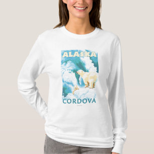 Camiseta Ursos polares & Cub - Cordova, Alaska