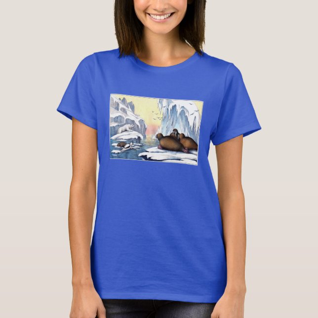 Camiseta Ursos Polares, Morsa e Focas (Frente)