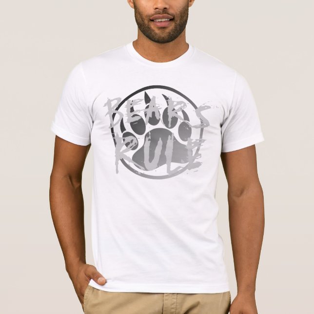 CAMISETA URSOS REGRA PATA DE URSO PRATA (Frente)