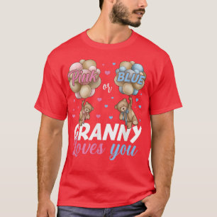 Camiseta Ursos Rosa Ou Azul A Avó Te Ama A Revelação De Gên