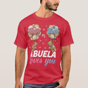 Camiseta Ursos Rosa Ou Azul Abuela Te Ama A Revelação De Gê