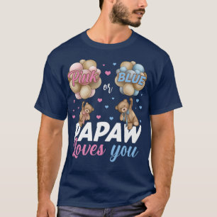 Camiseta Ursos Rosa Ou Azul Papaw Te Ama A Revelação De Gên
