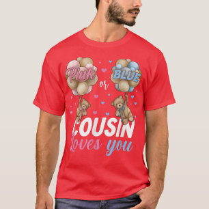 Camiseta Ursos Rosa Ou Azul Primo Te Ama A Revelação De Gên