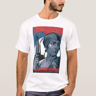 Camiseta URSS, russo, soviete, propaganda