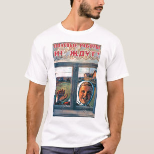 Camiseta URSS, russo, soviete, propaganda
