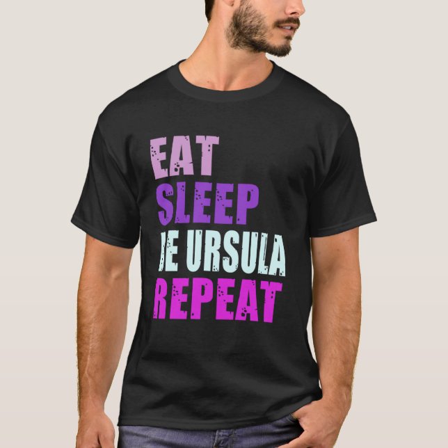 Camiseta Ursula Coma Dormir Repita Ursula (Frente)