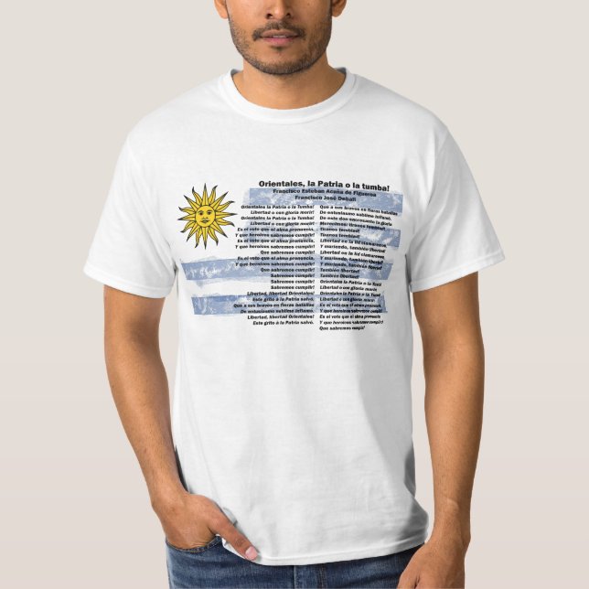 Camiseta Uruguai - Himno Nacional (Frente)