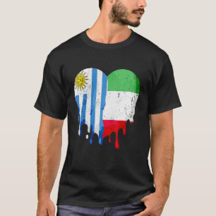 Camiseta Uruguai, Itália, Sinalizador, coração Cidadão Cult