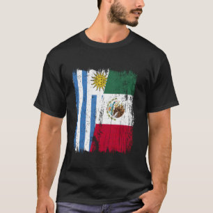 Camiseta Uruguai México Bandeira Meia Herança Uruguaia Mexi