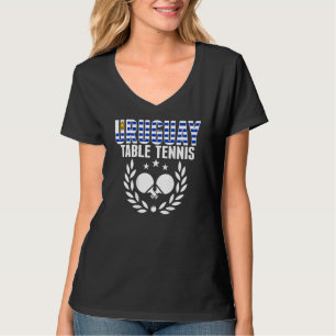 Camiseta Uruguai Ping Pong     Apoio ao Tênis de Mesa Urugu