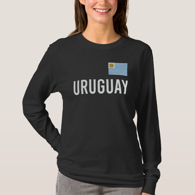 Camiseta Uruguay Women Men Kids Uruguay Flag Souvenir (Frente)