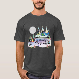 Camiseta Urze escura básica RushCamp do carvão vegetal do