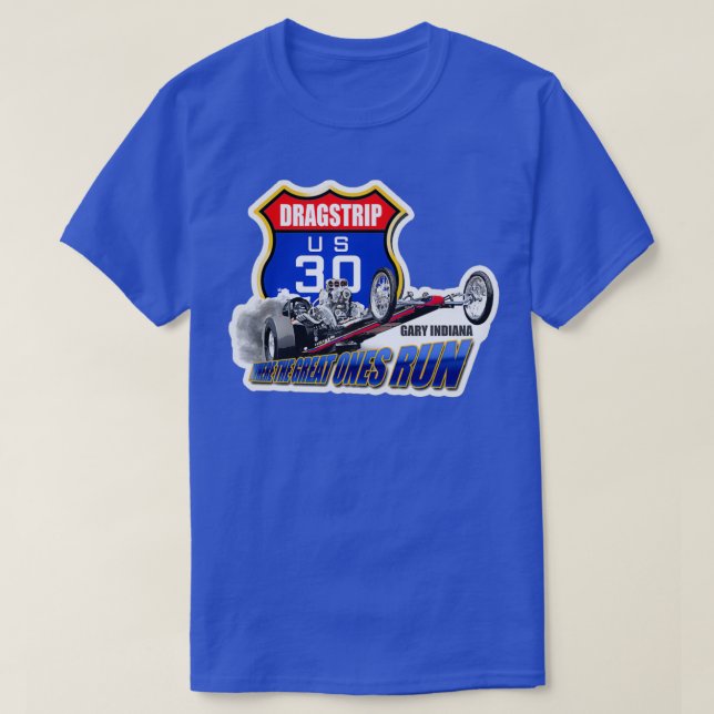 Camiseta US 30 Dragstrip (Frente do Design)