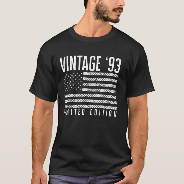 Camiseta US American Flag Limited Edition - Vintage 1993 (Frente)