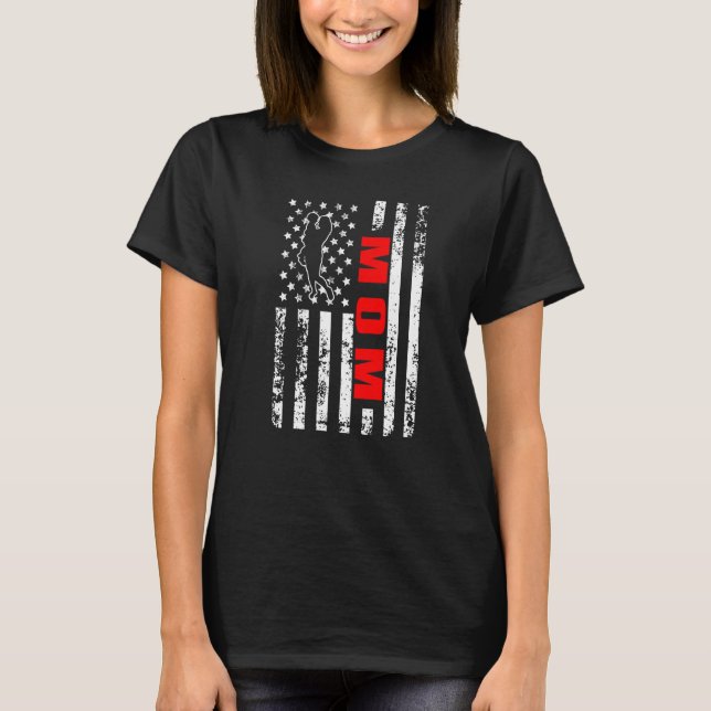 Camiseta US American Flag Parents Patriotic Mom Premium (Frente)